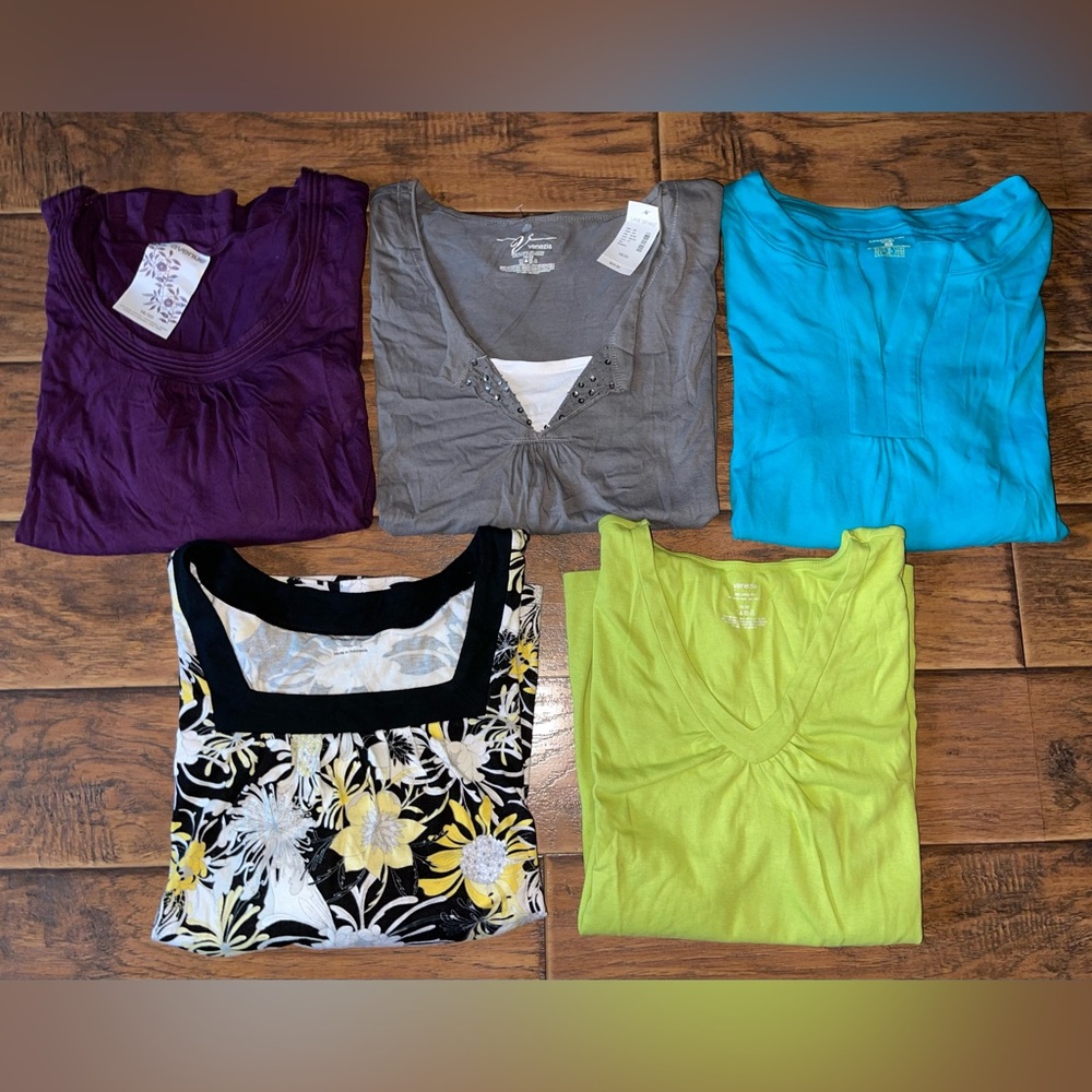Plus size Women’s 18/20 Shirt Bundle (5 Total)